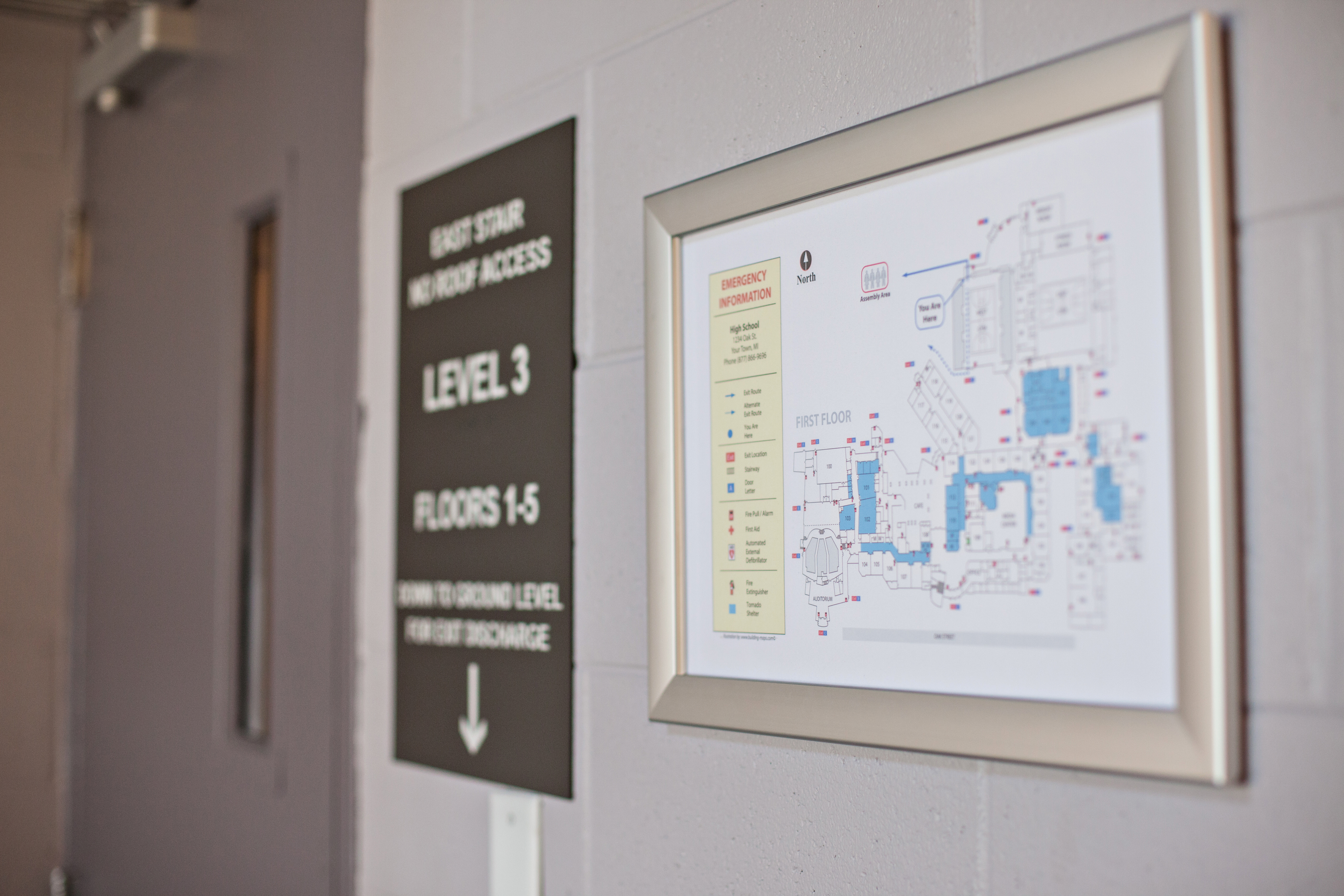 IMG_0402 Fire evacuation map frame
