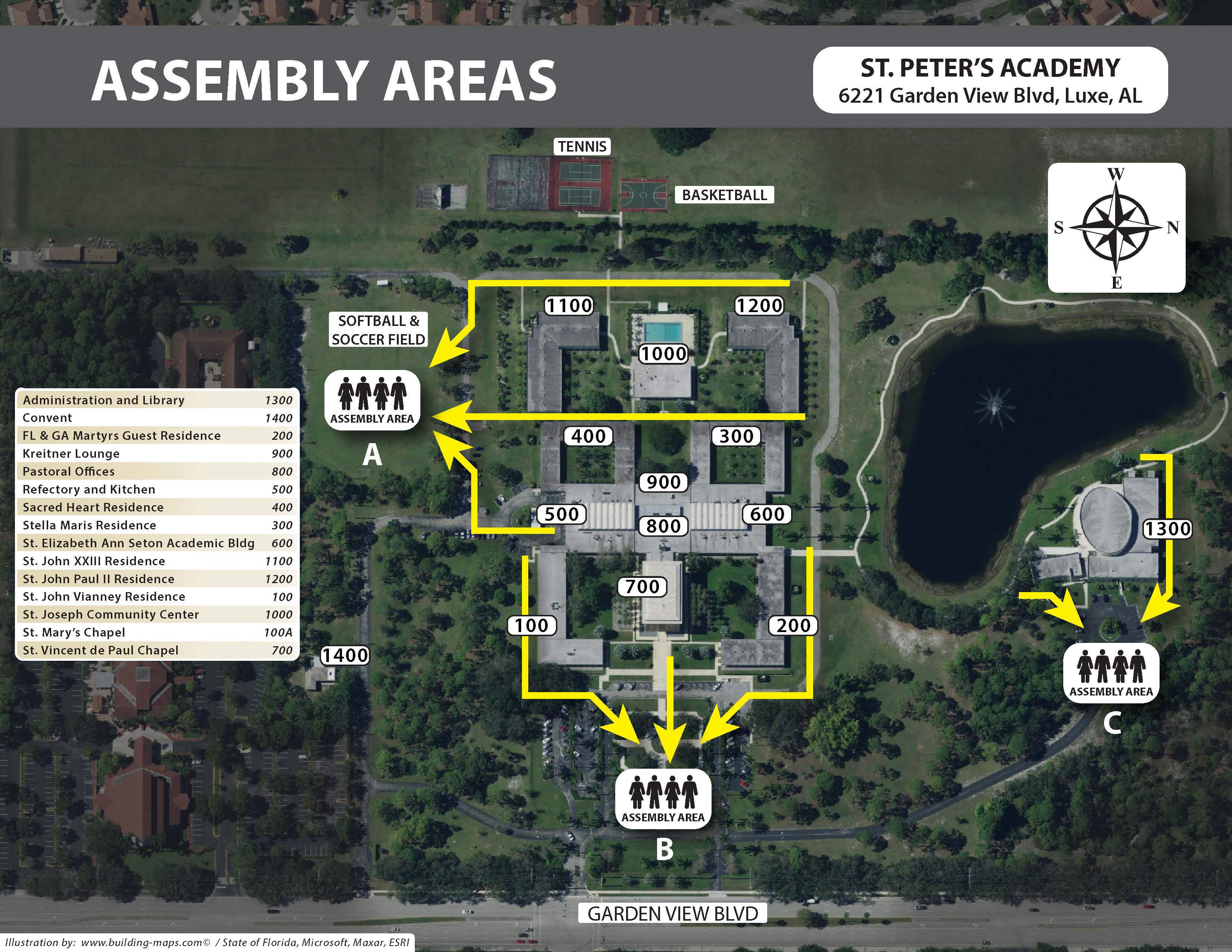 St. Peter’s Academy – Satellite Sample – Assembly Assembly Map